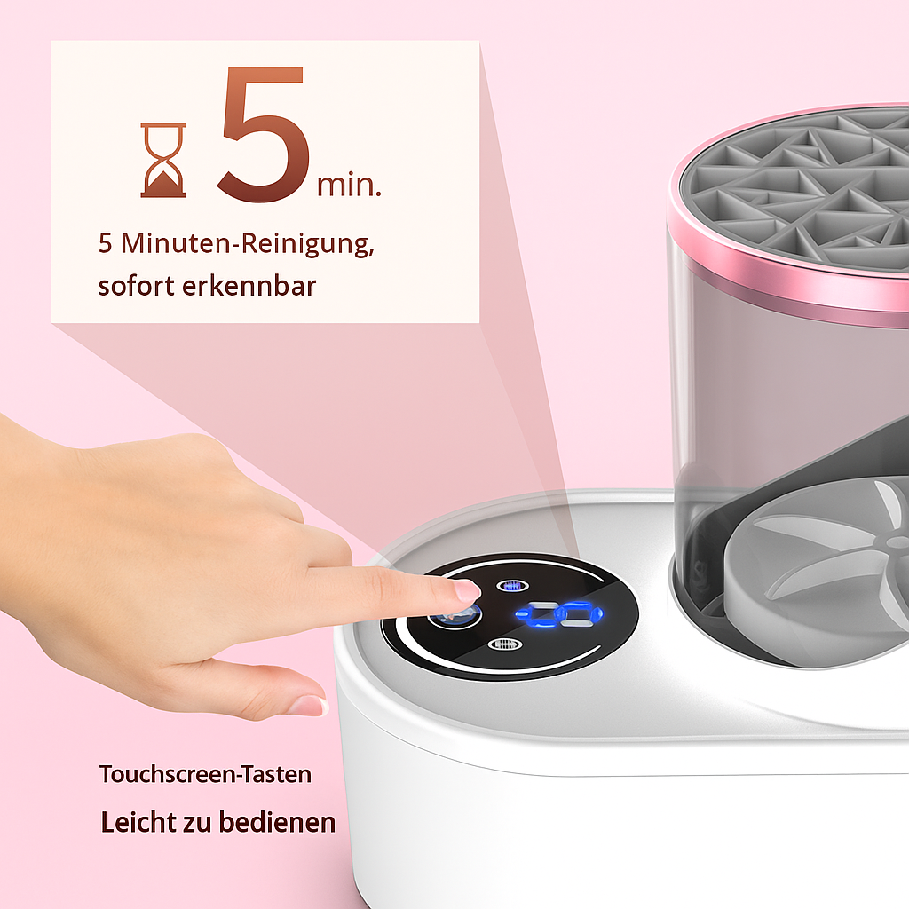 Elektrischer Make-up-Pinselreiniger (USB wiederaufladbar)